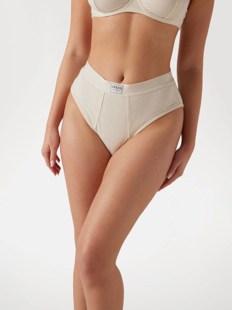 guess fashion Guess Modal Solid Off White Tessa High Waist Brazilian Hipster-picture-25