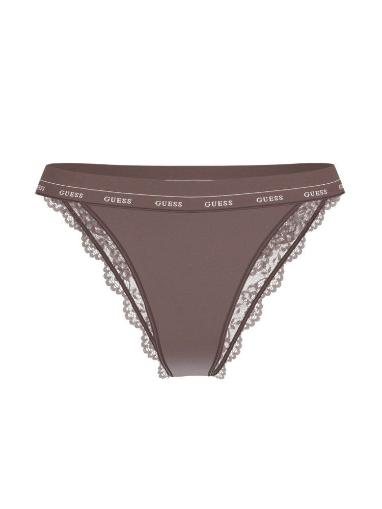 guess fashion Guess Polyamide Self Design Brown Jane Brazilian Brief-picture-34