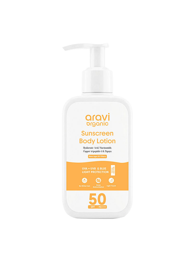 Aravi Organic Oil-Free Sunscreen Body Lotion SPF 50 PA++++-picture-12