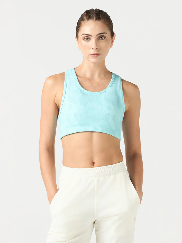 Technosport Women Blue Printed Sports Bra-image-16