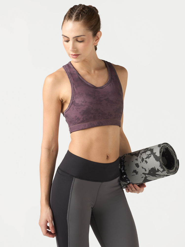 Technosport Women Purple Printed Sports Bra-picture-22
