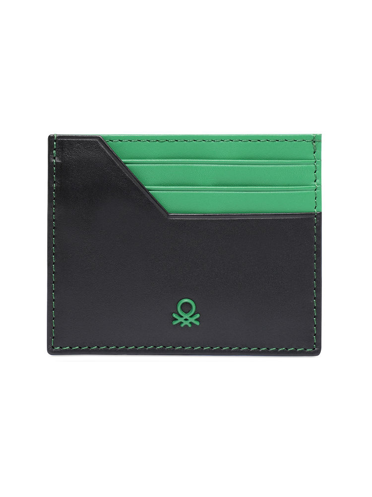 united colors of benetton fashion United Colors of Benetton Men Calzo Leather Card Holder - Green-picture-13