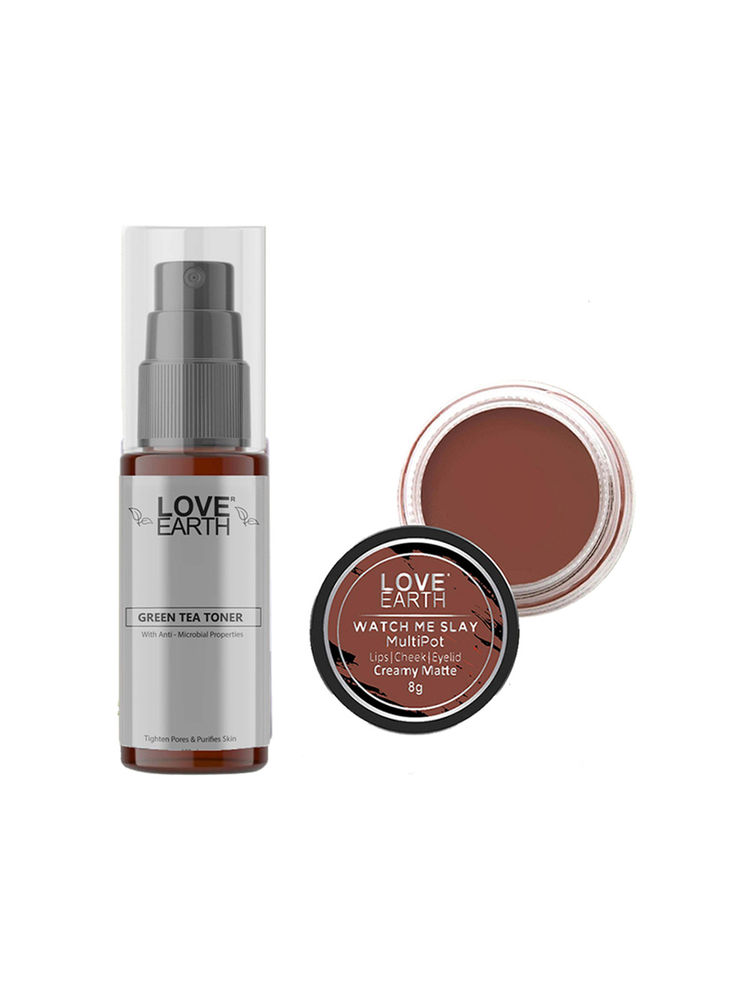 Love Earth Lip Tint & Cheek Tint Watch Me Slay + Green Tea Toner-picture-26