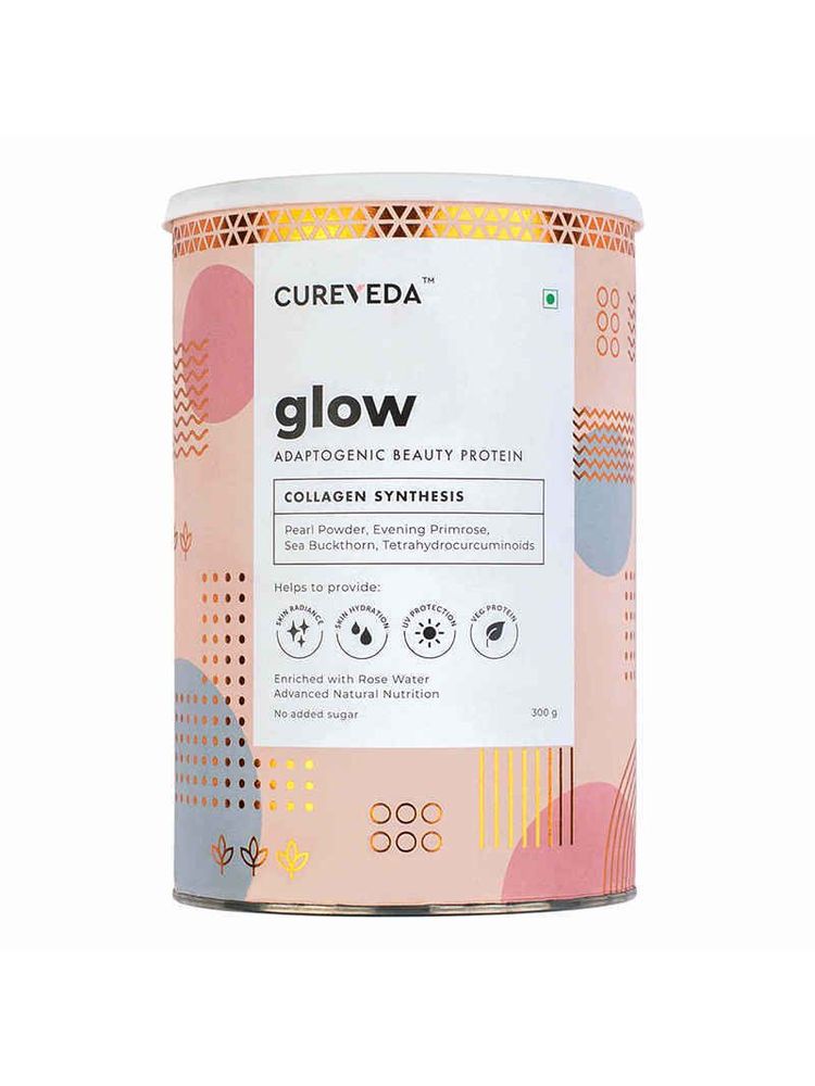 Cureveda Glow Plant Based Collagen Builder Veg And Natural Beauty Protein Powder-picture-14