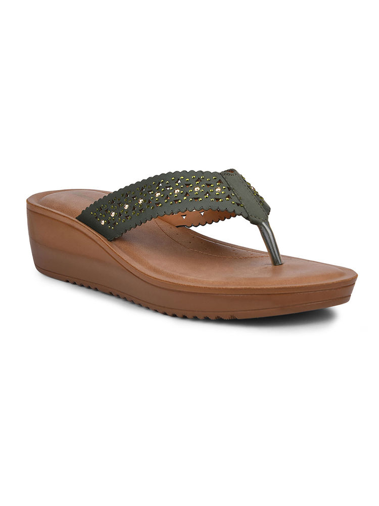 Bata GreenWomens Wadges Heels-image-12