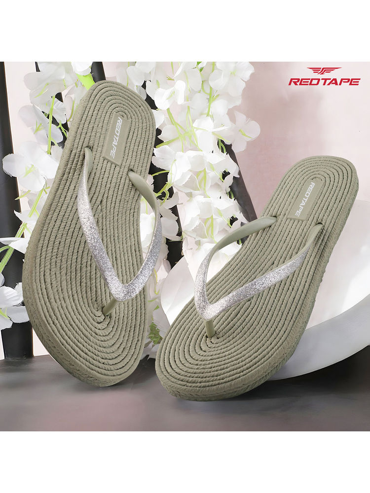 Red Tape Womens Green Thomes Flip Flop-picture-30