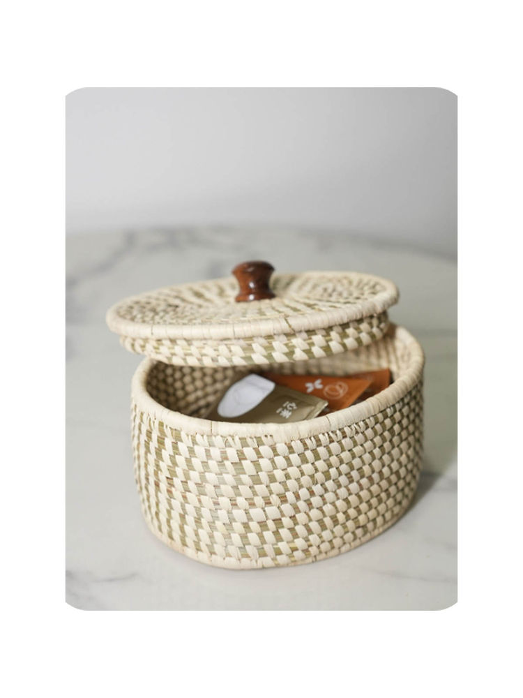 Swadeh Rustic Charm Storage Box Basket Organizer-picture-13
