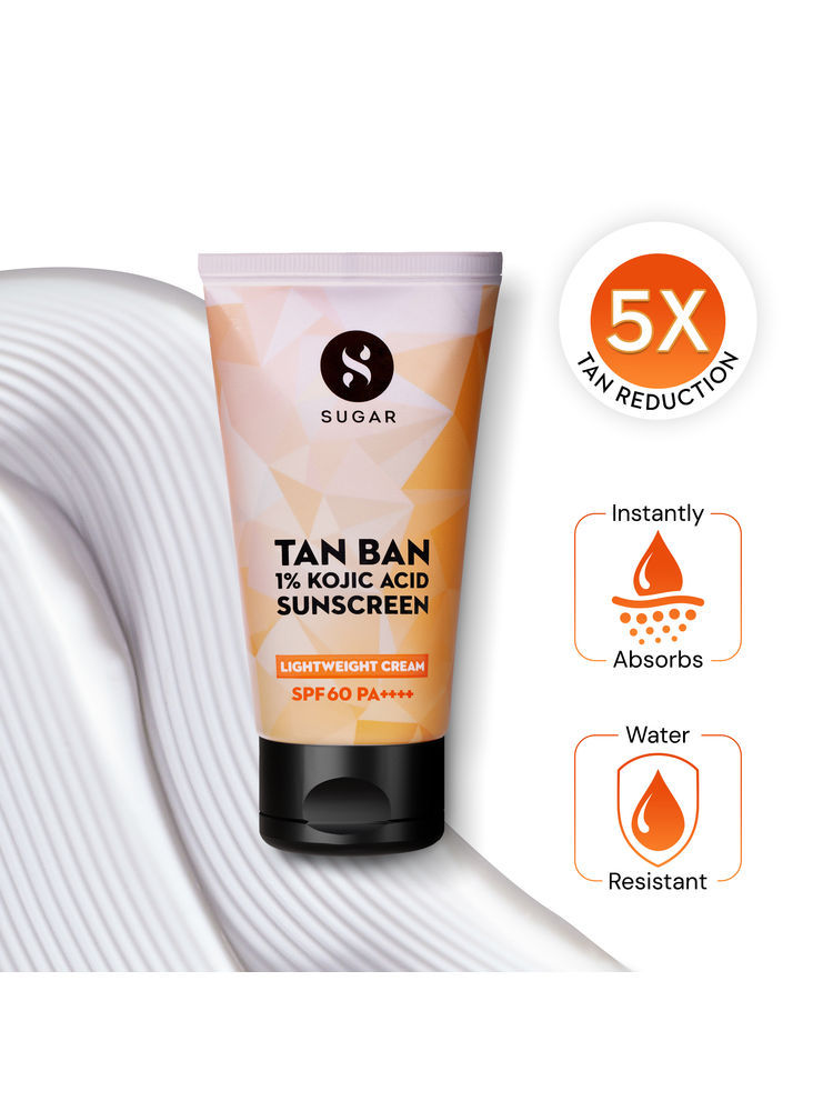 SUGAR Tan Ban 1% Kojic Acid Sunscreen Lightweight Cream SPF 60 PA++++-picture-11