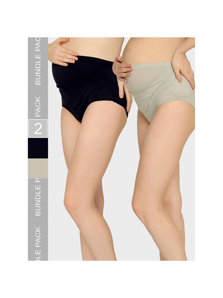 Mamma Presto High Rise Pre Pregnancy Panty (Pack of 2)-image-22