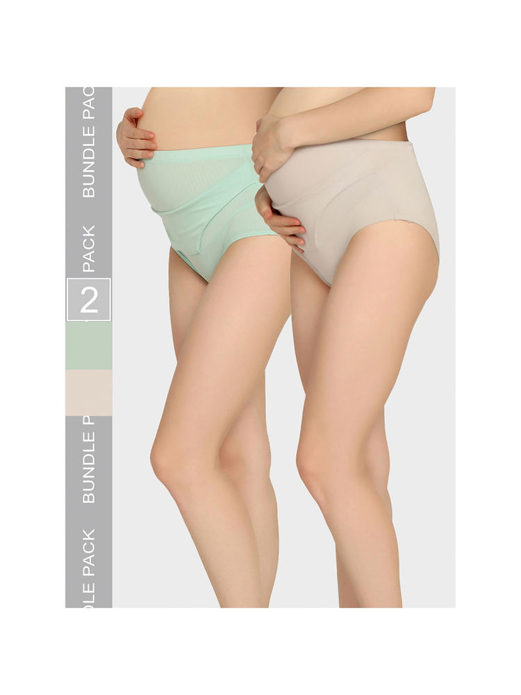 Mamma Presto High Rise Pre Pregnancy Panty (Pack of 2)-image-4