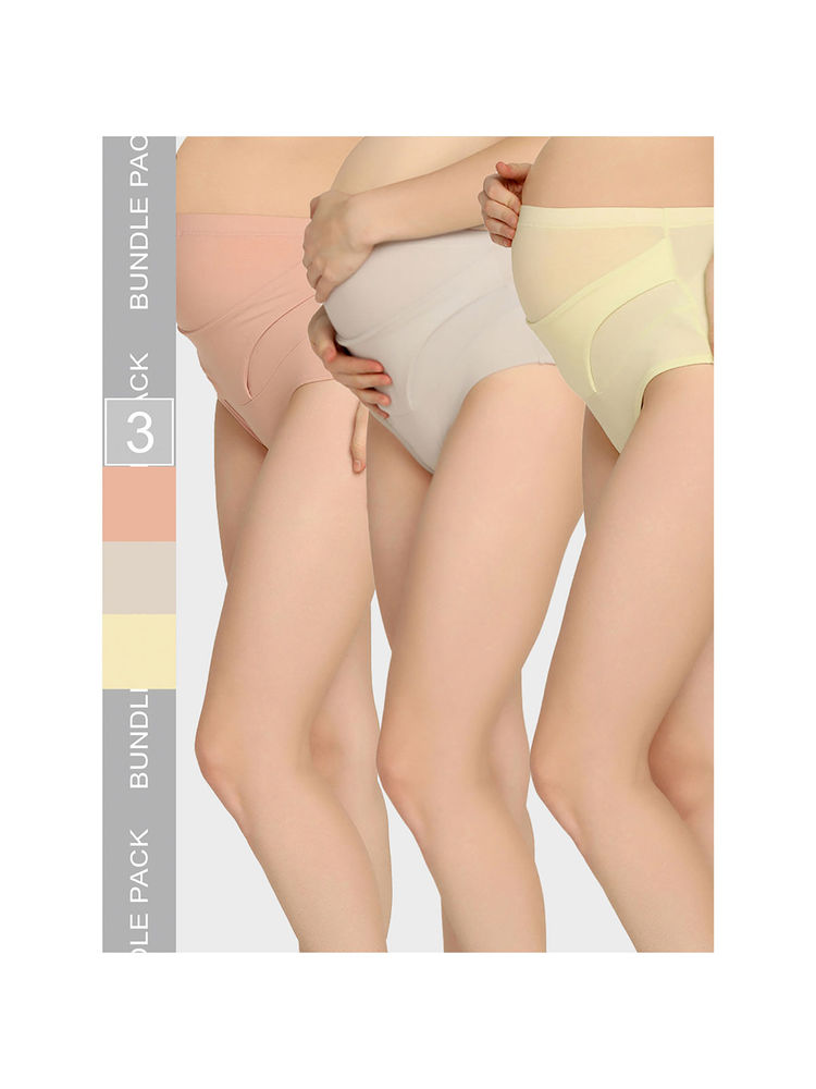 Mamma Presto High Rise Pre Pregnancy Panty (Pack of 3)-image-5