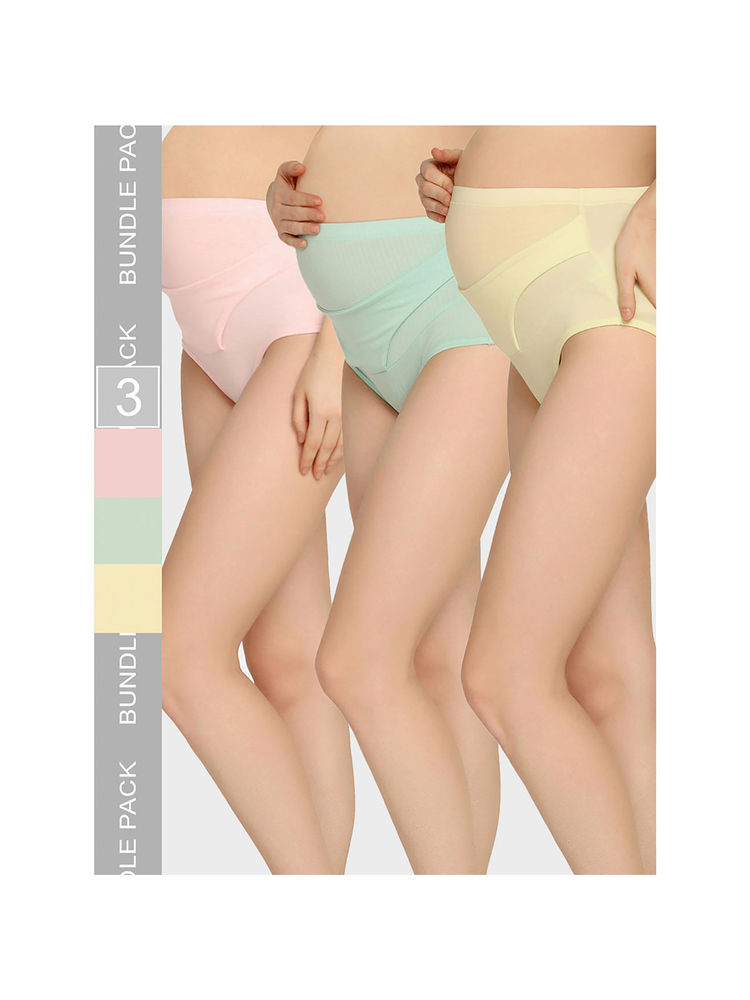 Mamma Presto High Rise Pre Pregnancy Panty (Pack of 3)-picture-14