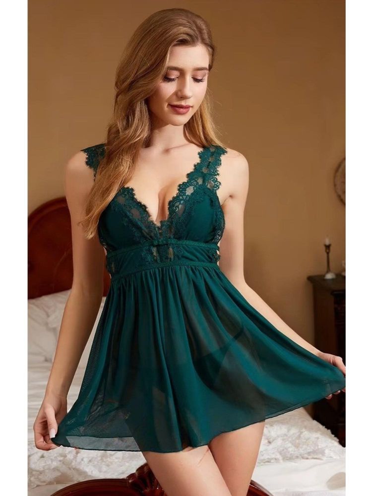 BRACHY Women Green Honeymoon Sexy Hot Babydoll-picture-28