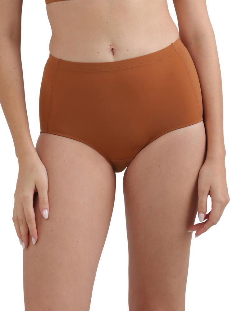 Wacoal Cool Comfort High-Waist Full Coverage Everyday Wear Midi Panty-Brown-picture-4