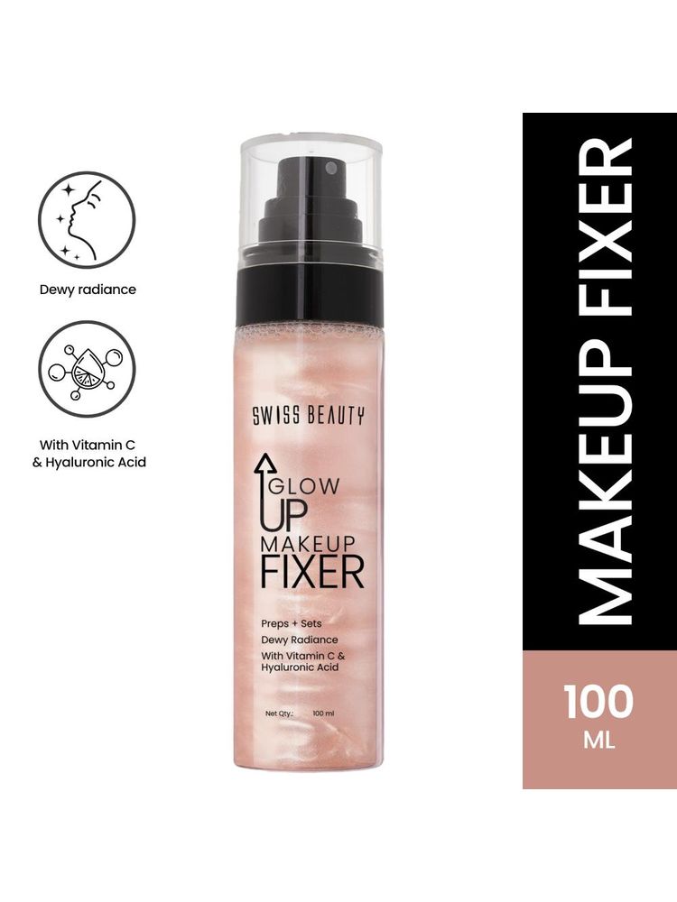 Swiss Beauty Glow Up Makeup Fixer With Vitamin C & Hyaluronic Acid-image-8