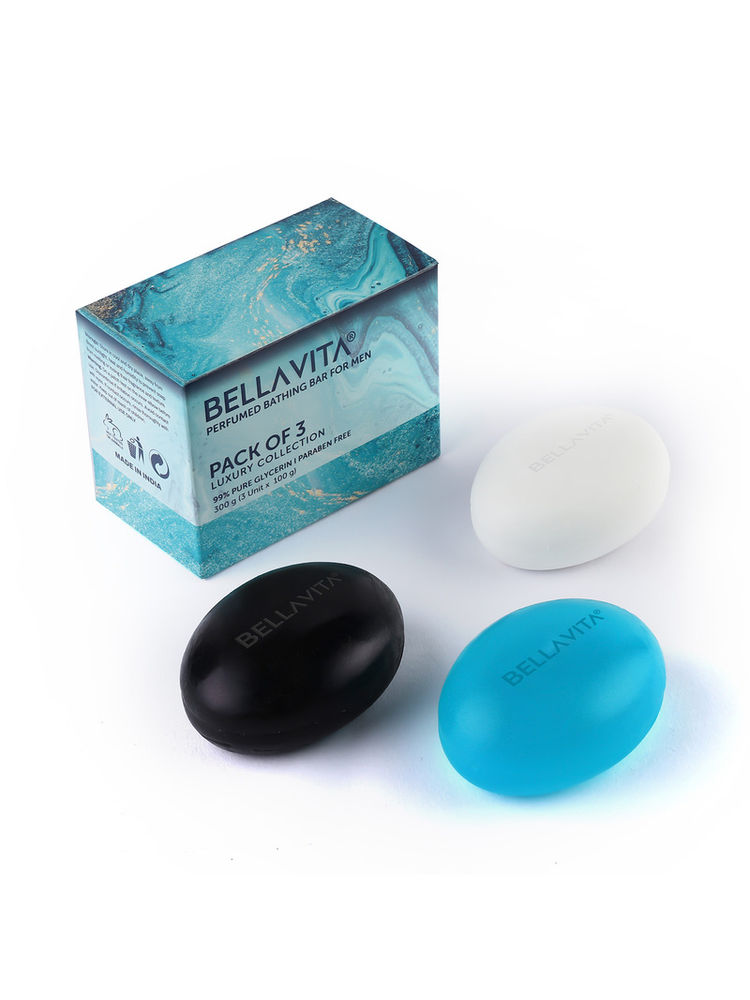 Bella Vita Organic Perfume Bathing Soap Bar For Men (Pack of 3)-picture-21