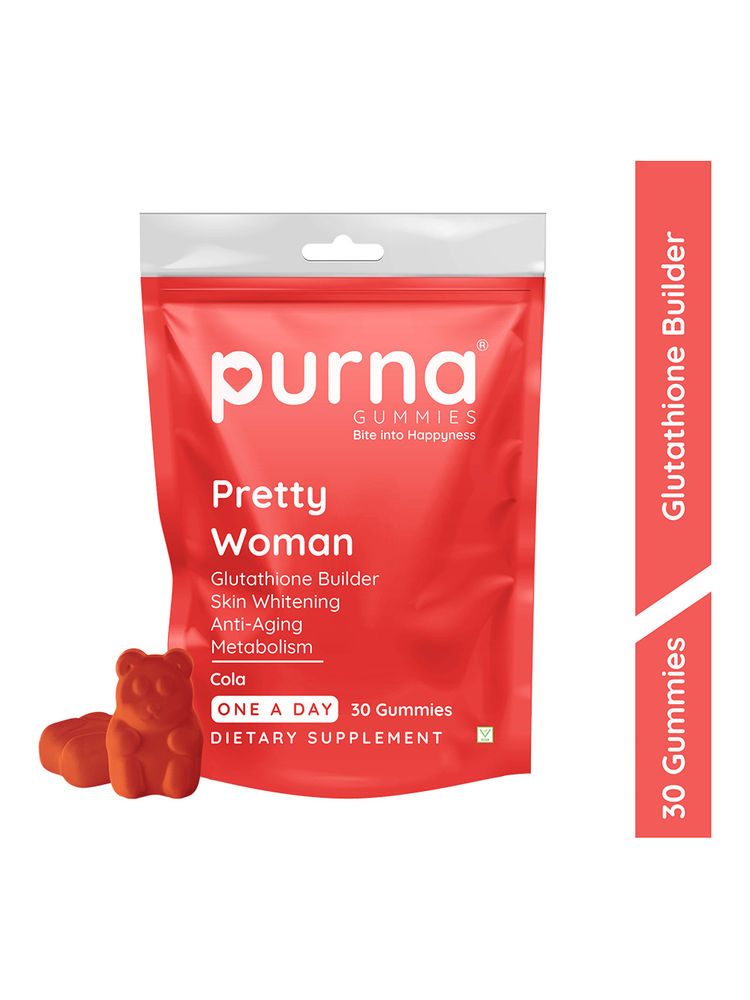 Purna Gummies Glutathione Cola Flavour Gummies For Skin Whitening