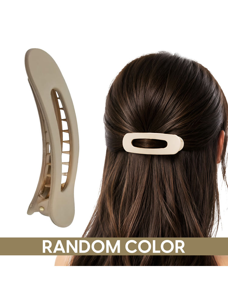 Matra Hair Claw Clip Flat Duckbill Alligator Korean Barrette Large Big Clutches Any Color-picture-20