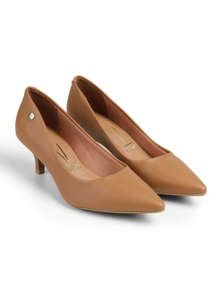 Vizzano Tan Classic Workwear Pumps-image-17