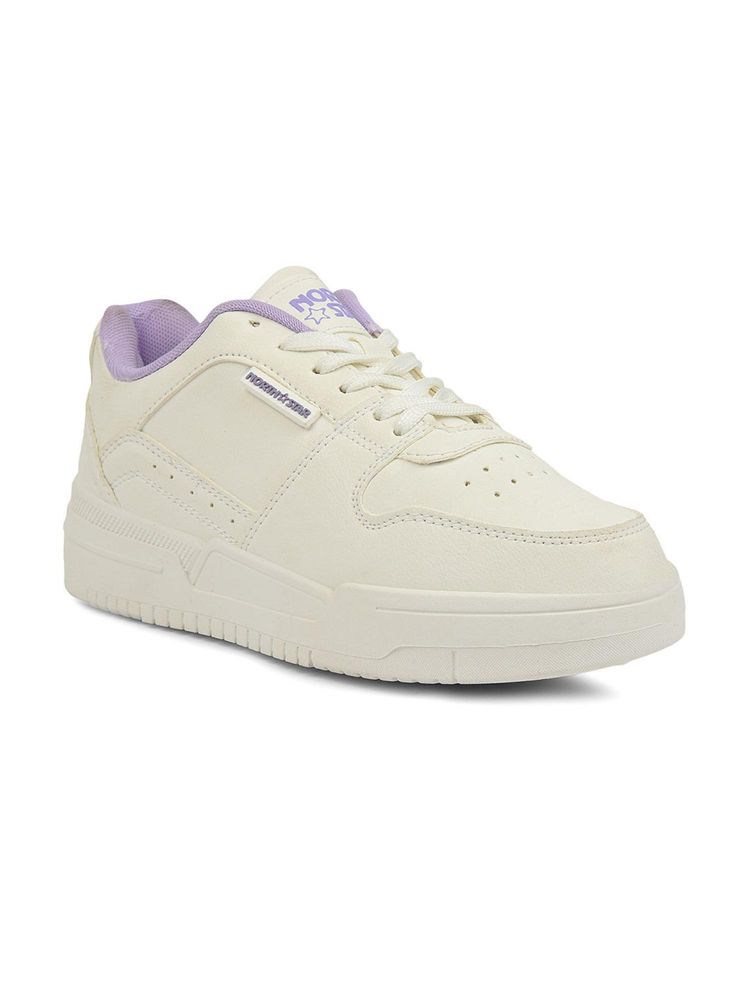 North Star Women Casual Lace-Ups White Sneakers-image-34