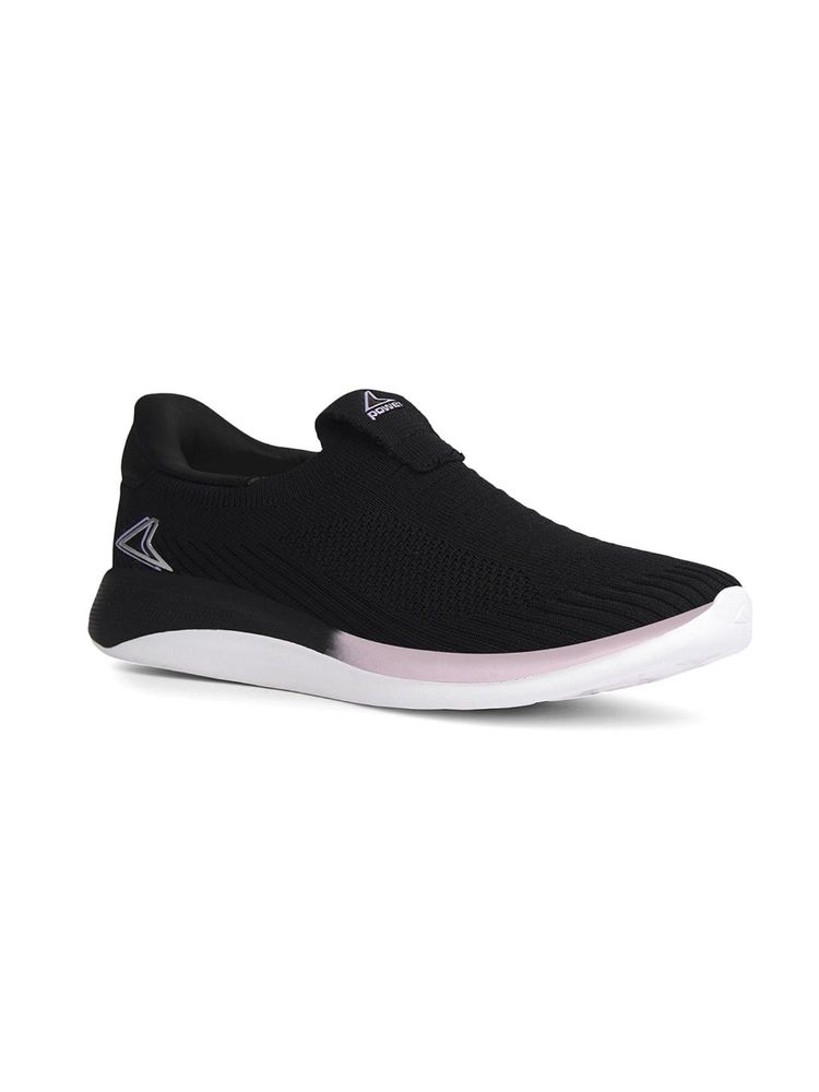 Power Women Casual Slip-On Black Walking Shoes-picture-10