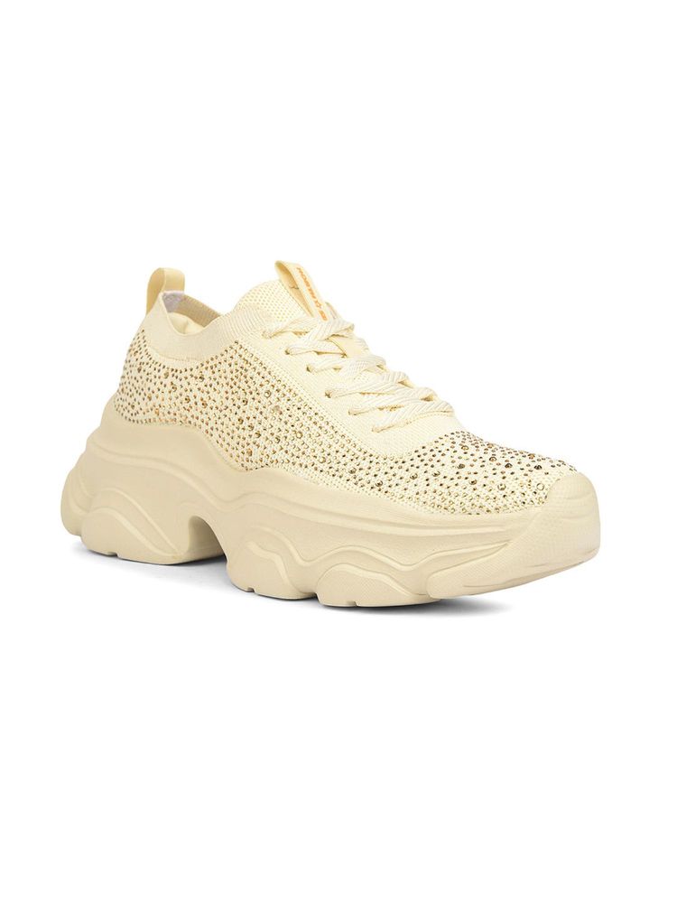 North Star Women Casual Lace-Ups Yellow Sneakers-image-33