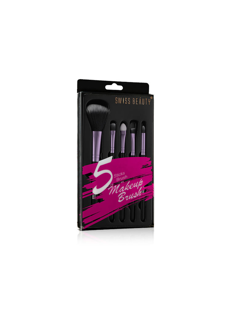Swiss Beauty Makeup Brush Set of 5 - Pink