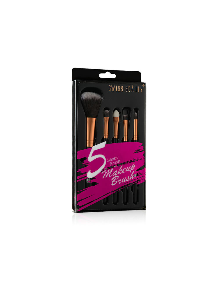 Swiss Beauty Makeup Brush Set of 5 - Golden