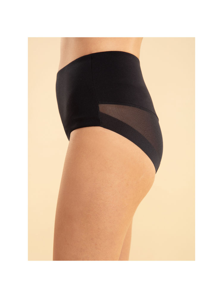 Nykd by Nykaa Shaping Mesh Full brief panty-NYP207-Black-image-32