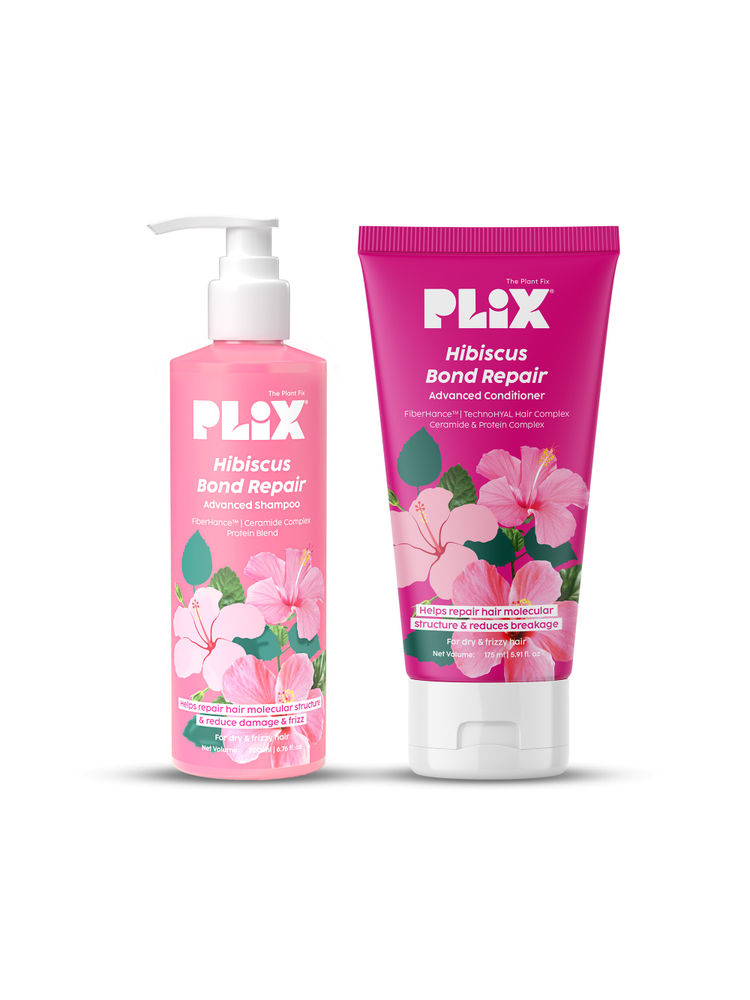 Plix Hibiscus Bond Repair Advanced Shampoo + Conditioner-picture-9