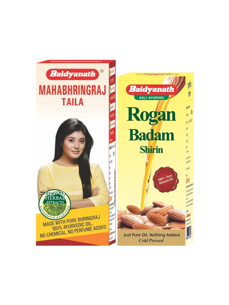 Baidyanath Maha Bhringraj Ayurvedic Hair Oil & Baidyanath Almond oil