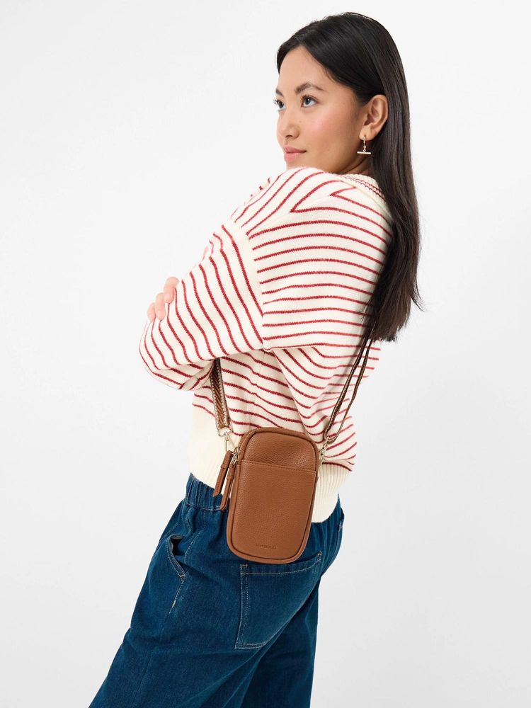 Accessorize London Women's Tan Double Sling Bag-picture-42