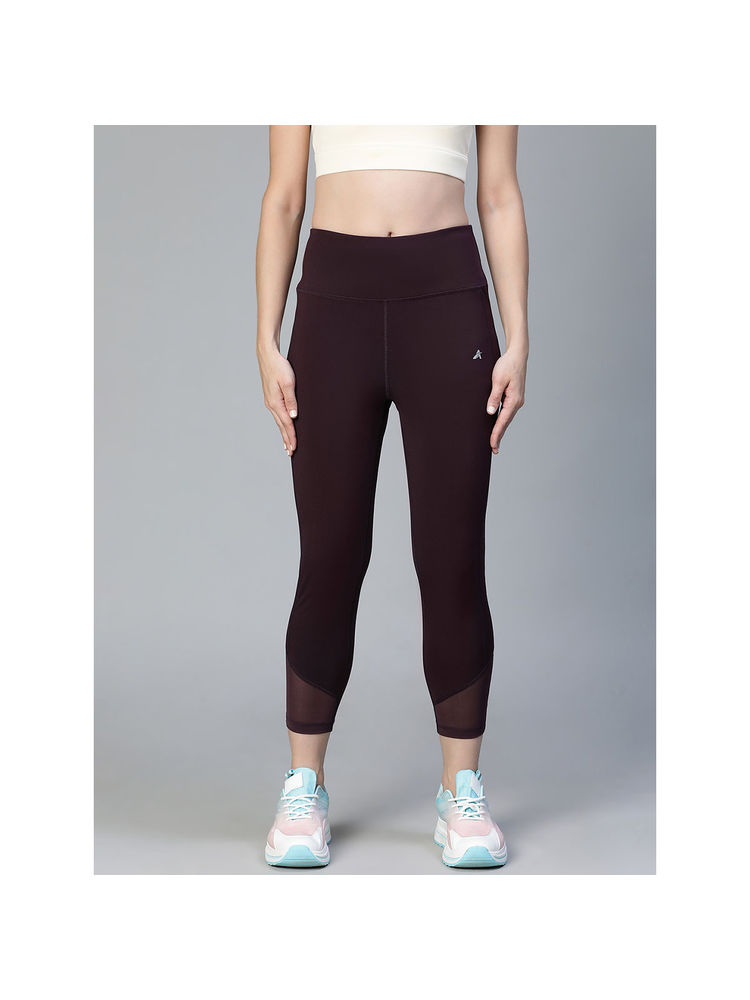 Athlisis Women Burgundy Training Tights-picture-19