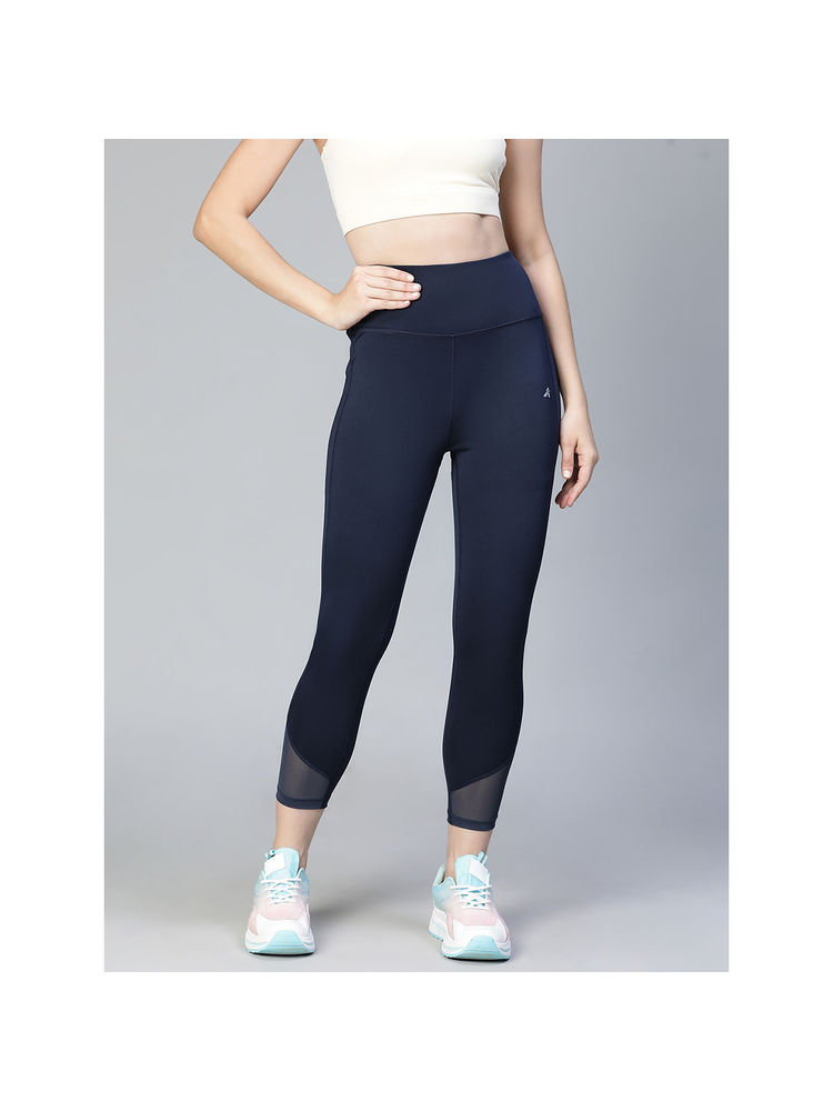 Athlisis Women Navy Blue Training Tights-image-5