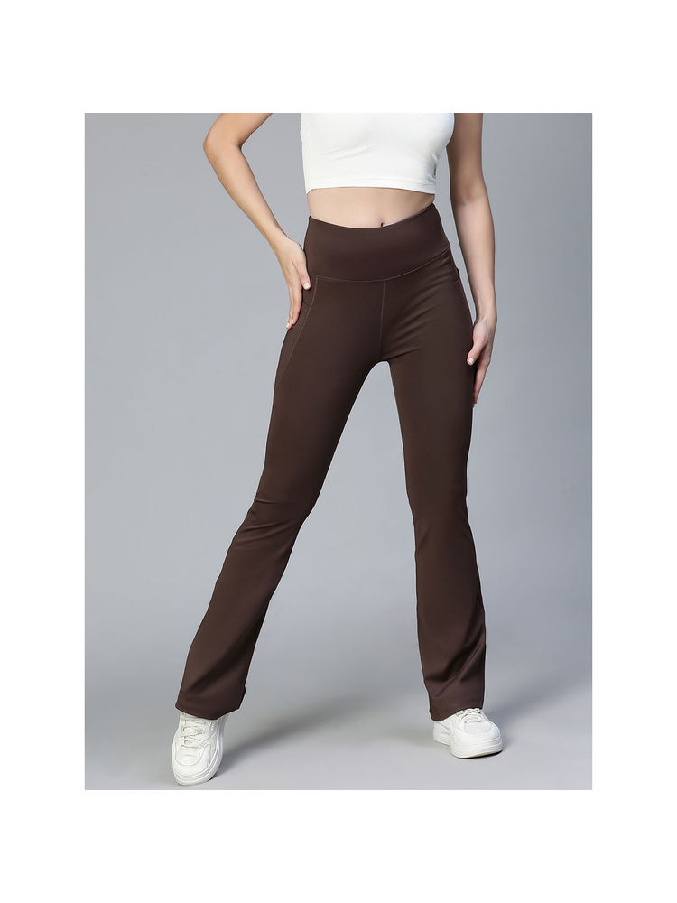 Athlisis Women Chocolate Bootcut-Fit Quick Dry Track Pants-picture-16