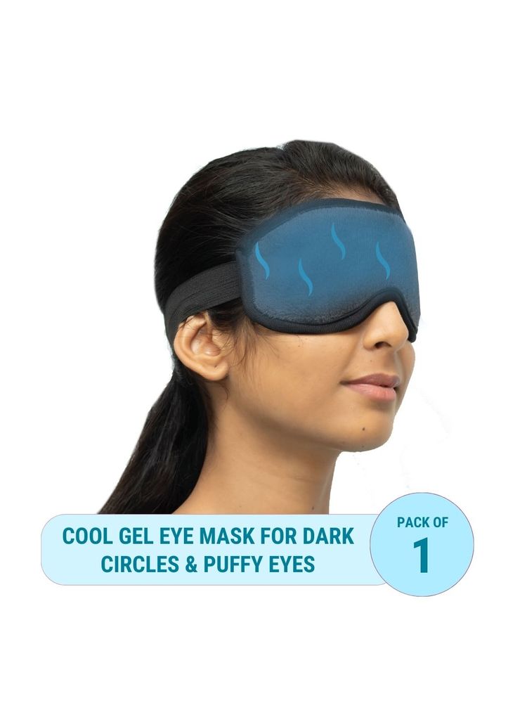 SandPuppy Eyefresh- Reusable Cool Gel Eye Mask - Ideal For Puffy Eyes And Dark Circles - Universal Fit