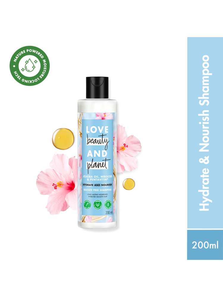Love Beauty & Planet Jojoba Oil , Hibiscus & Pentavitin Hydrate & Nourish Shampoo-picture-19