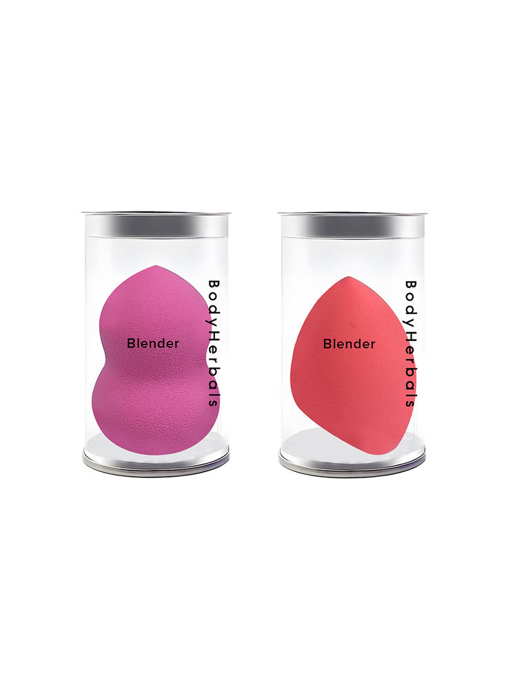 BodyHerbals Makeup Blenders In Separate Jars - Double Sided And Half Moon.-image-23