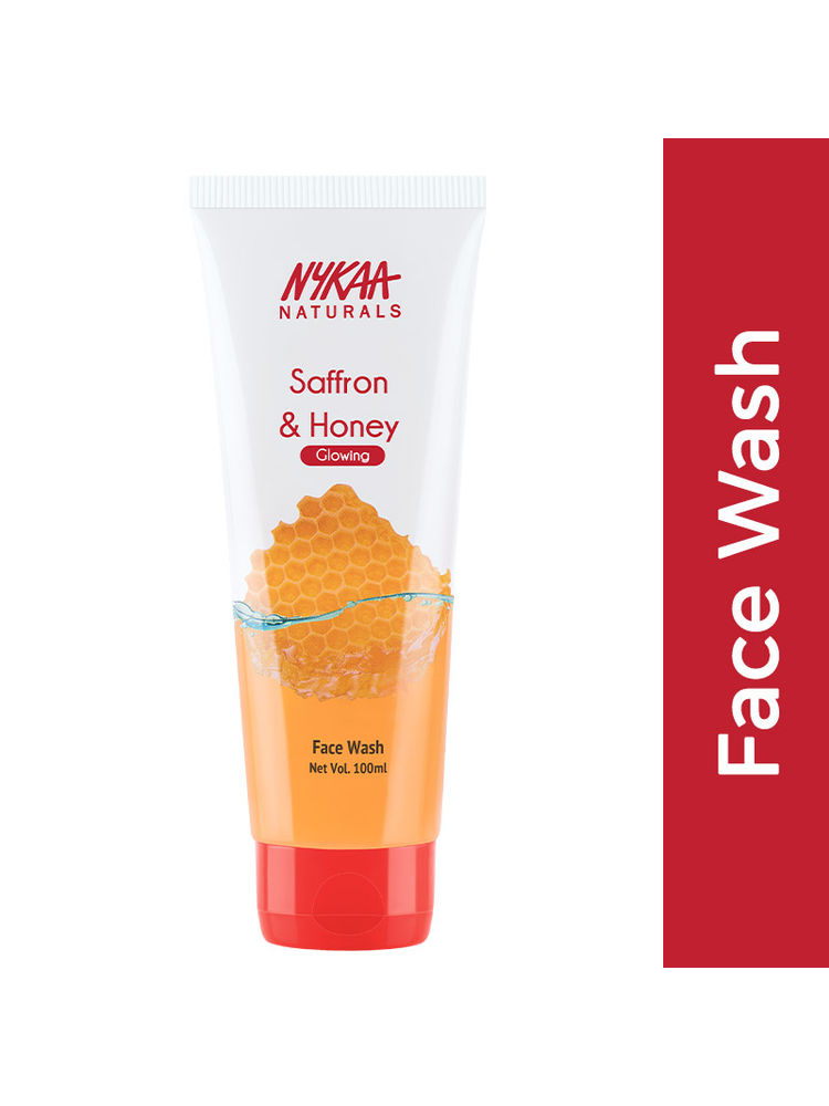 Nykaa Naturals Saffron & Honey Face Wash For Glowing & Brightening Skin - For All Skin Types