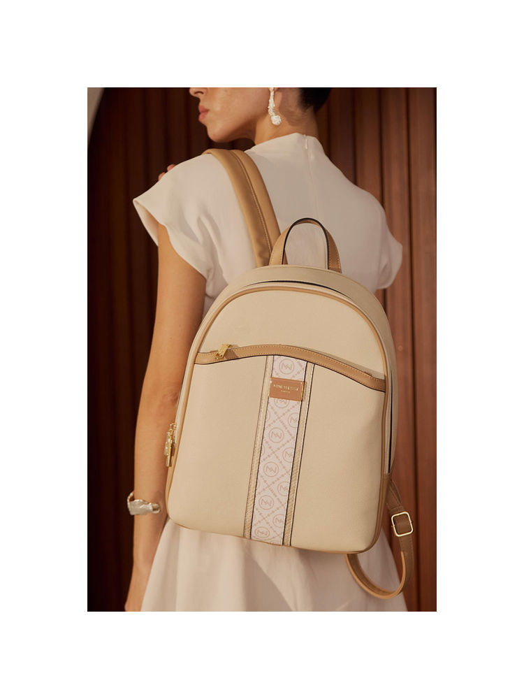 MINI WEST LONDON Beige Noha Luxury Backpack-picture-12
