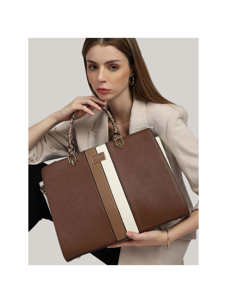 MINI WEST LONDON Brown Moscow Luxe Tote Bag-picture-27