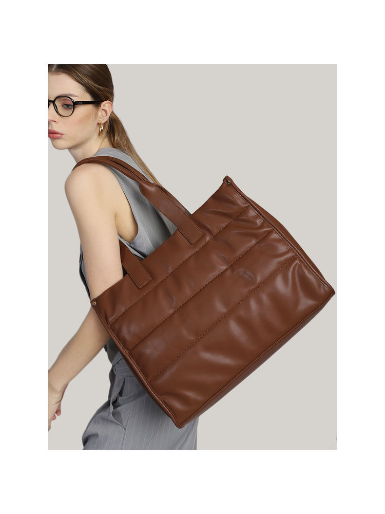 MINI WEST LONDON Brown Parisian Luxury Tote Bag-picture-25