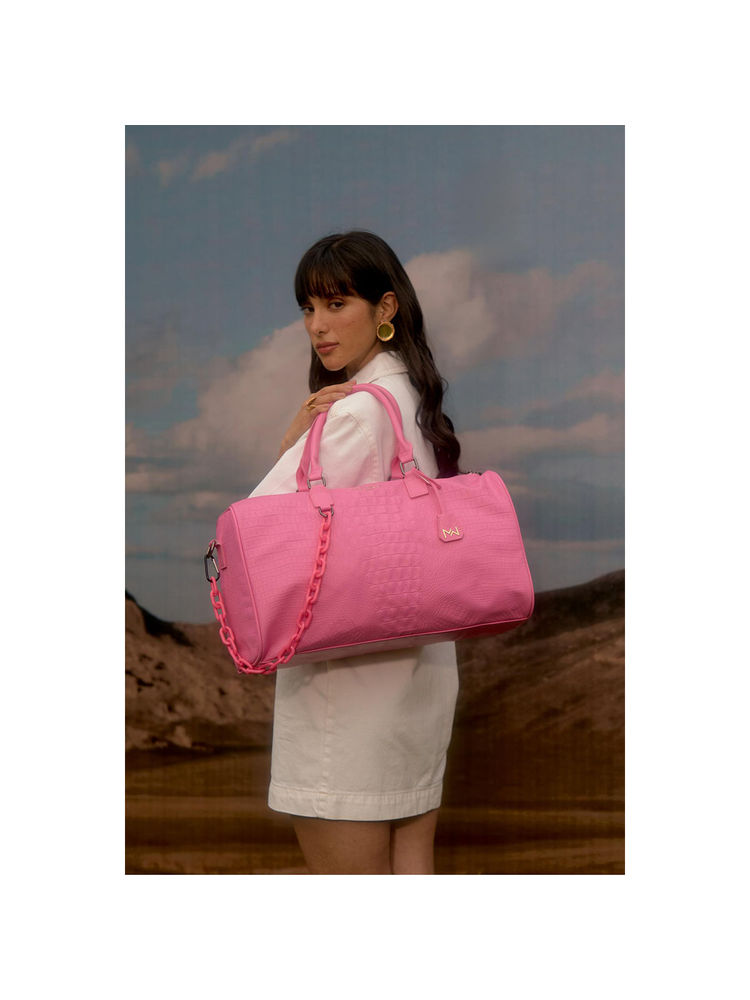 MINI WEST LONDON Pink Soho Classic Duffel Bag-picture-27