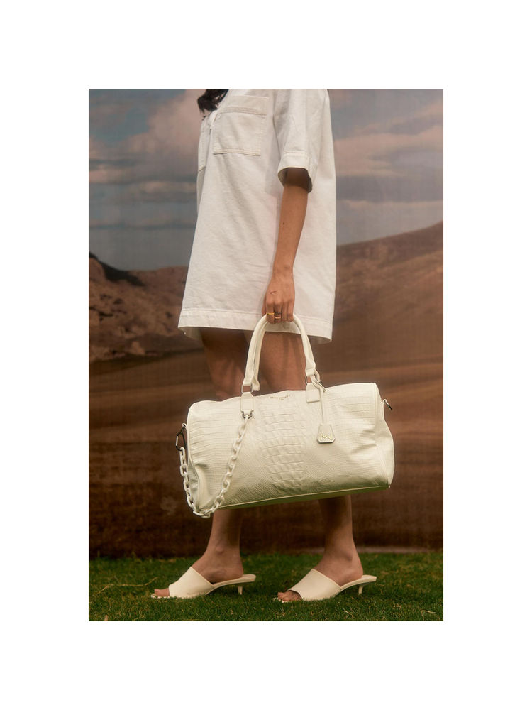 MINI WEST LONDON White Soho Classic Duffel Bag-picture-26