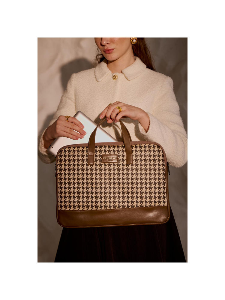 MINI WEST LONDON Brown Bourbon Street Laptop Bag