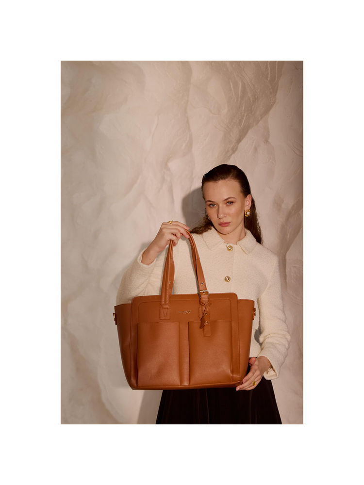 MINI WEST LONDON Brown Georgetown Tote Bag-picture-28
