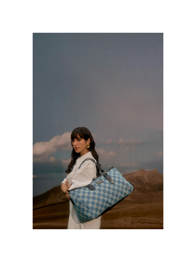 MINI WEST LONDON Blue Wall Street Duffel Bag-picture-22