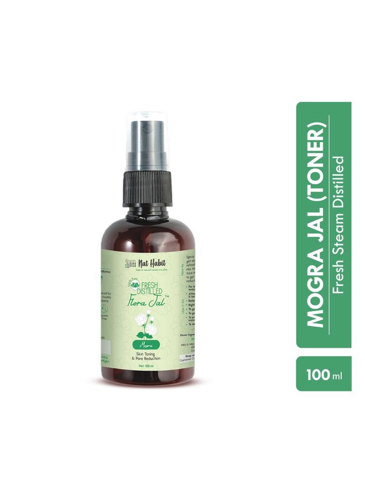 Nat Habit 100% Pure Mogra Jal, Jasmine Water, Toner & Face Mist for Oil Control, Acne & Hydration-picture-17