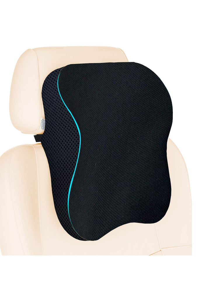 SLEEPSIA Memory Foam Ultimate Car Neck Rest Pillow for Long Drives Black-picture-26