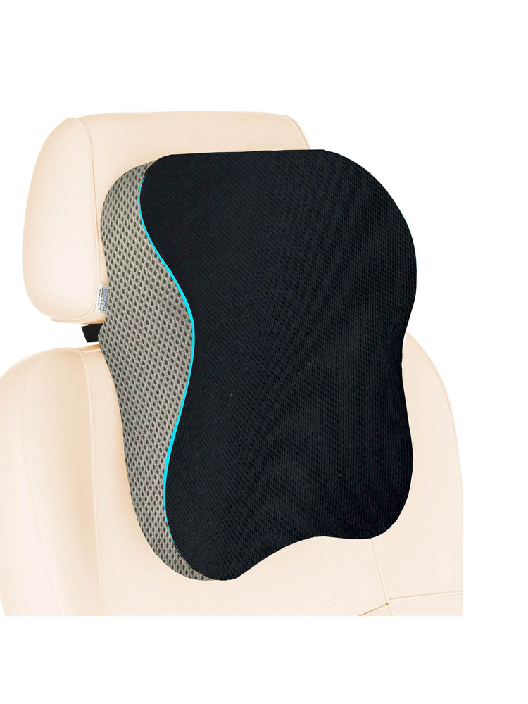 SLEEPSIA Memory Foam Ultimate Car Neck Rest Pillow for Long Drives Grey-image-41